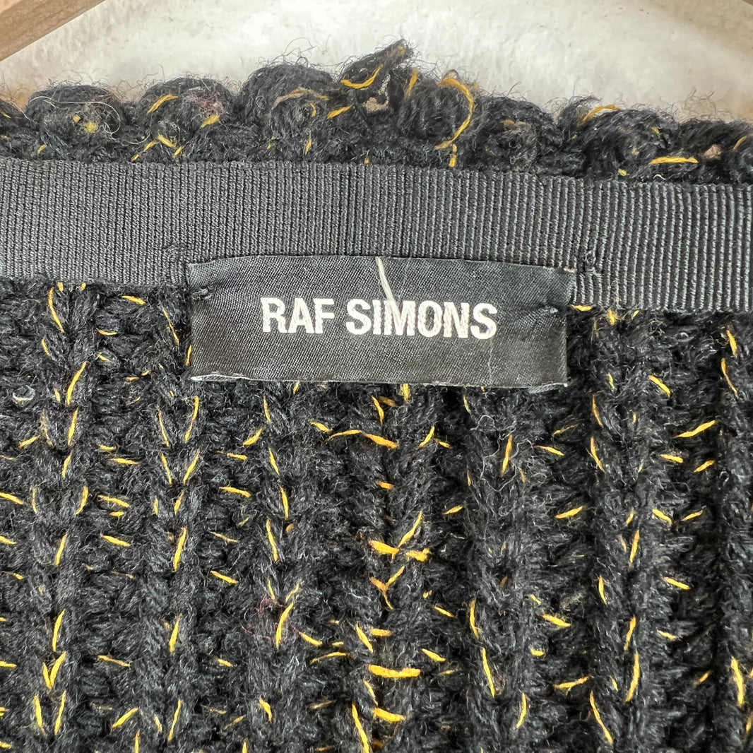 Raf Simons Oversized Distressed Cardigan