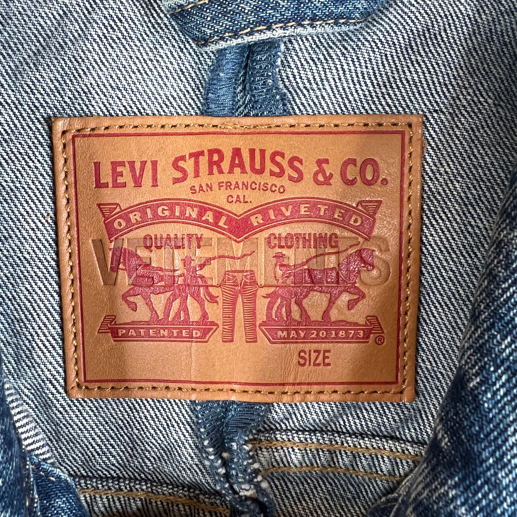 Vetements Levis Rebuilt Cropped Denim Jacket