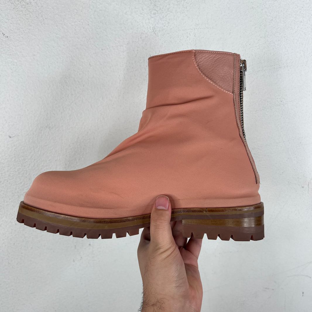 424 Camel Suede Pink Boots