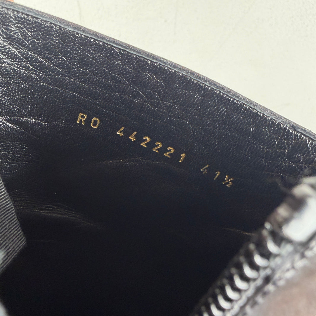 Saint Laurent Black Zipper Boots