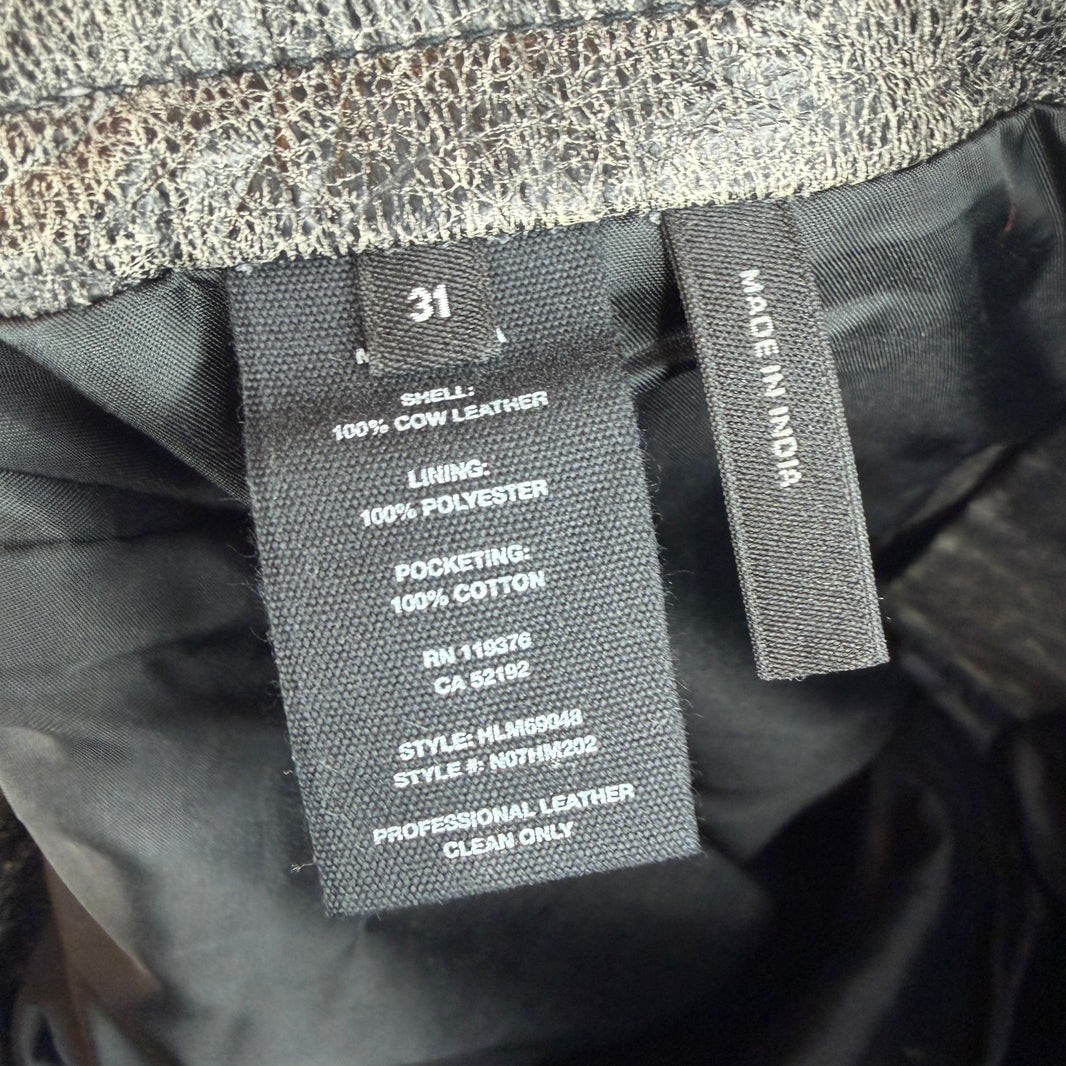 Helmut Lang Leather Double Knee Pants