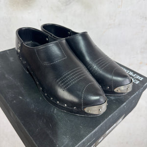 ERD Leather Studded Clogs