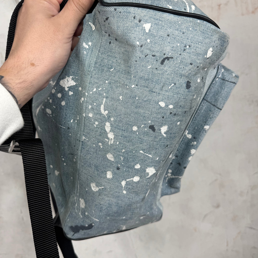 Amiri Painted Denim Backpack