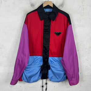 Prada Colorblocked Renylon Cargo Jacket