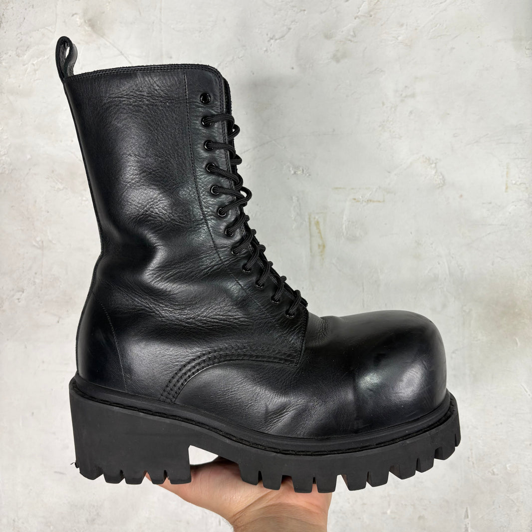 Balenciaga Leather Stomper Boot