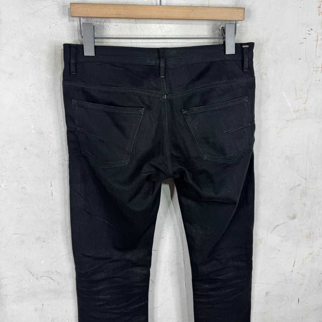 Dior Waxed Black Jeans