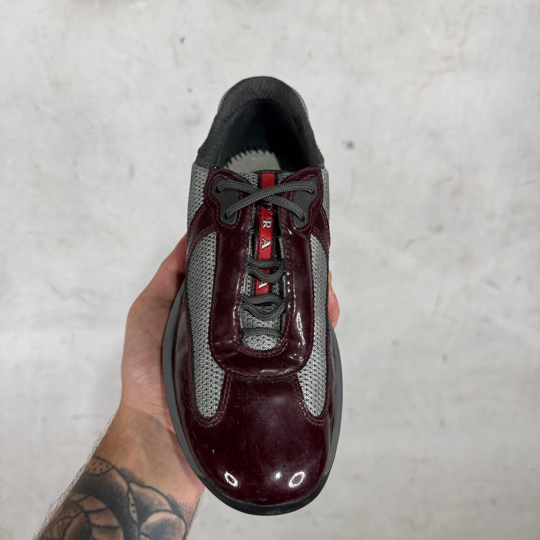 Prada Patent Burgundy Americas Cup