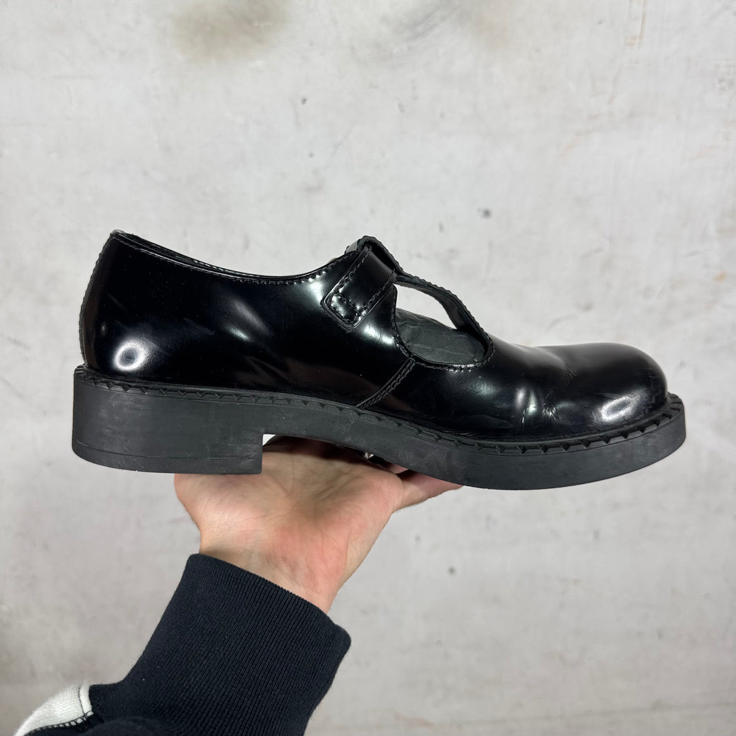 Prada Leather Mary Jane Mules