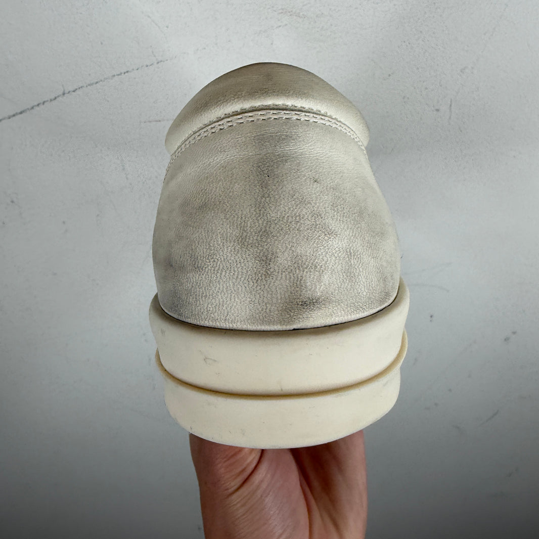 Rick Owens White Leather Vans