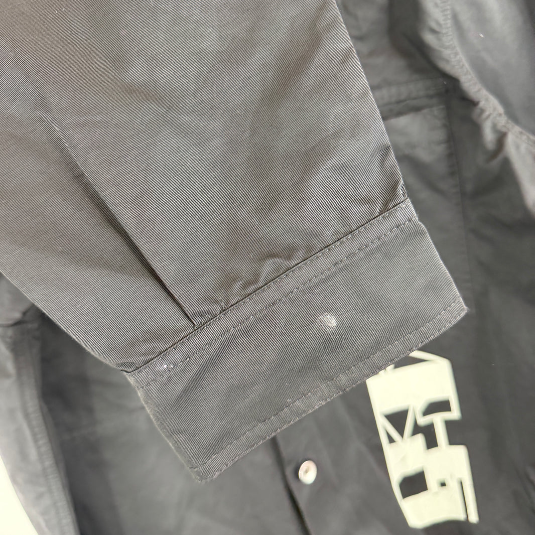 DRKSHDW Nylon Cargo Front Logo Button Up LS Shirt