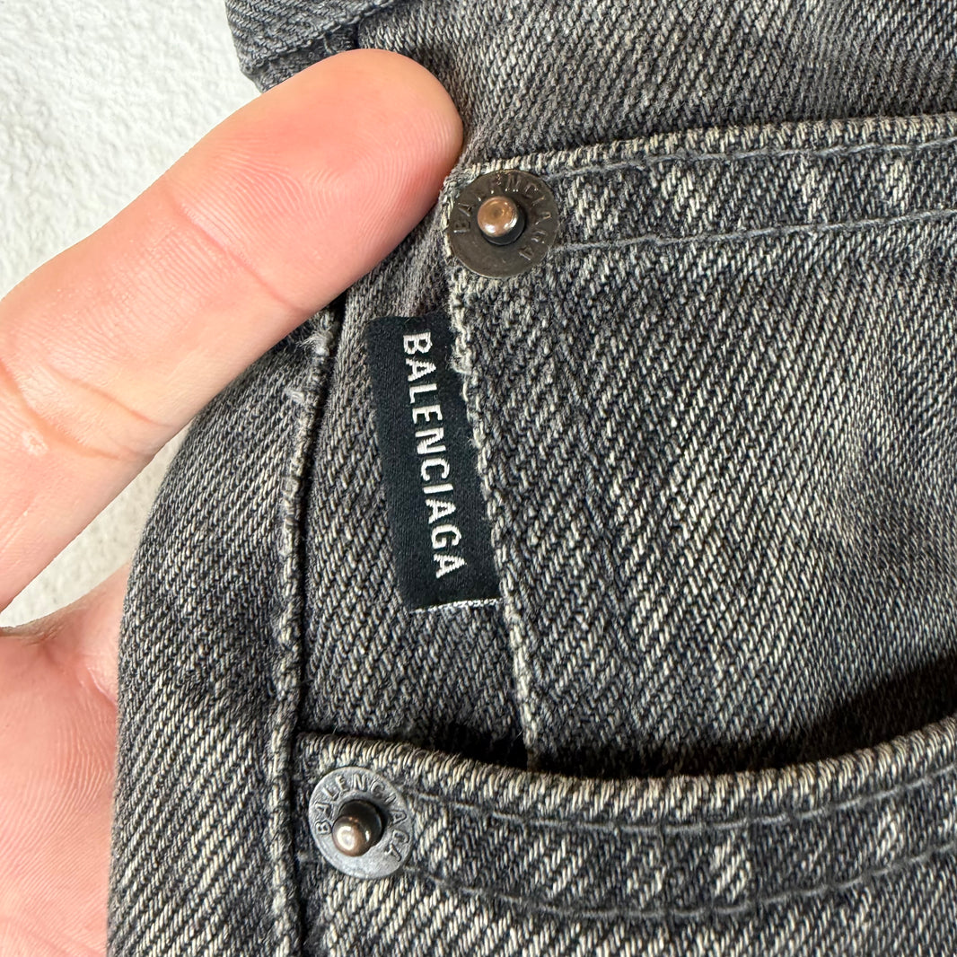 Balenciaga Convertible Denim Shorts