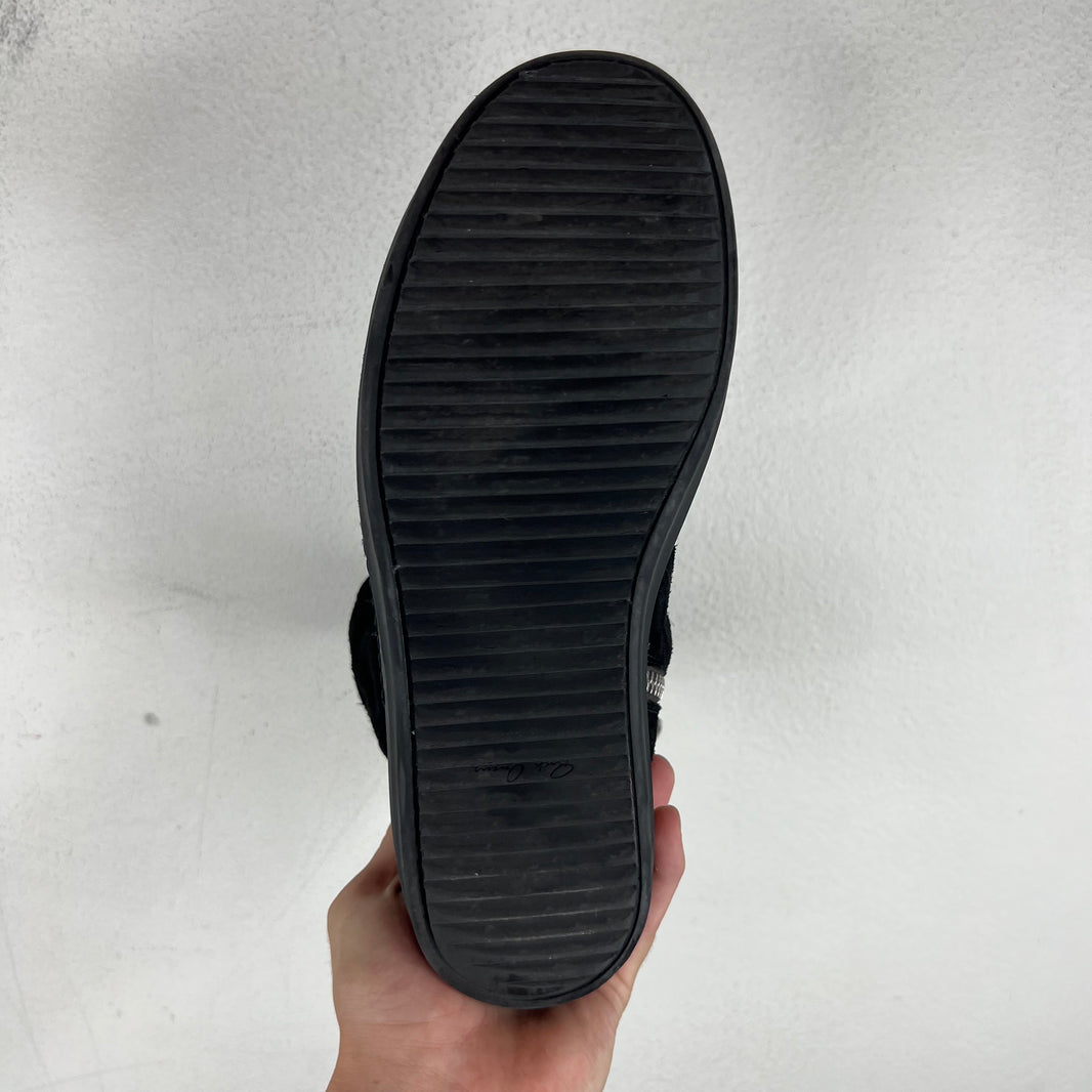 Rick Owens Triple Black Suede Geobaskets