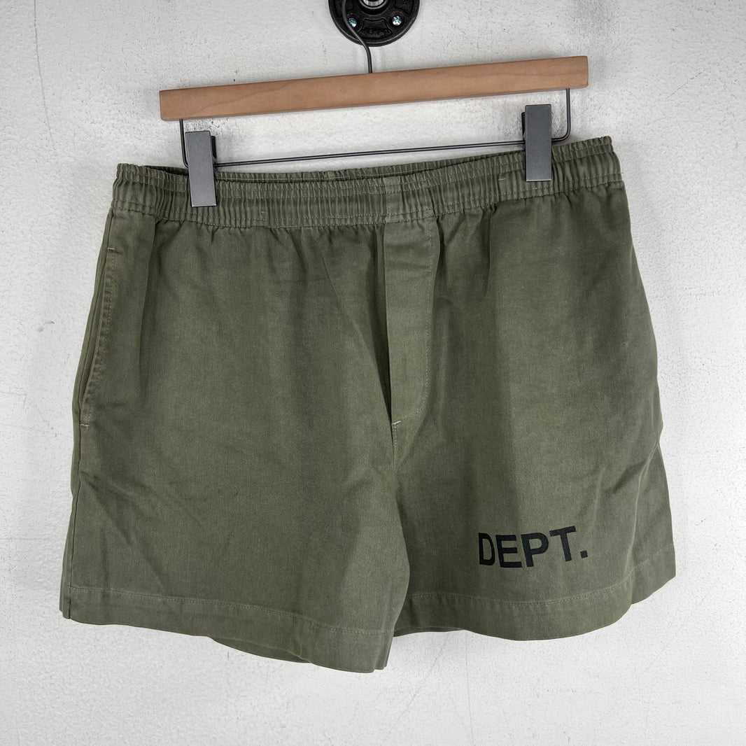 Gallery Dept Olive Logo Shorts