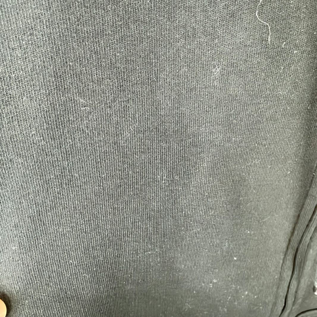Balenciaga Silver Tape Zip-Up Hoodie