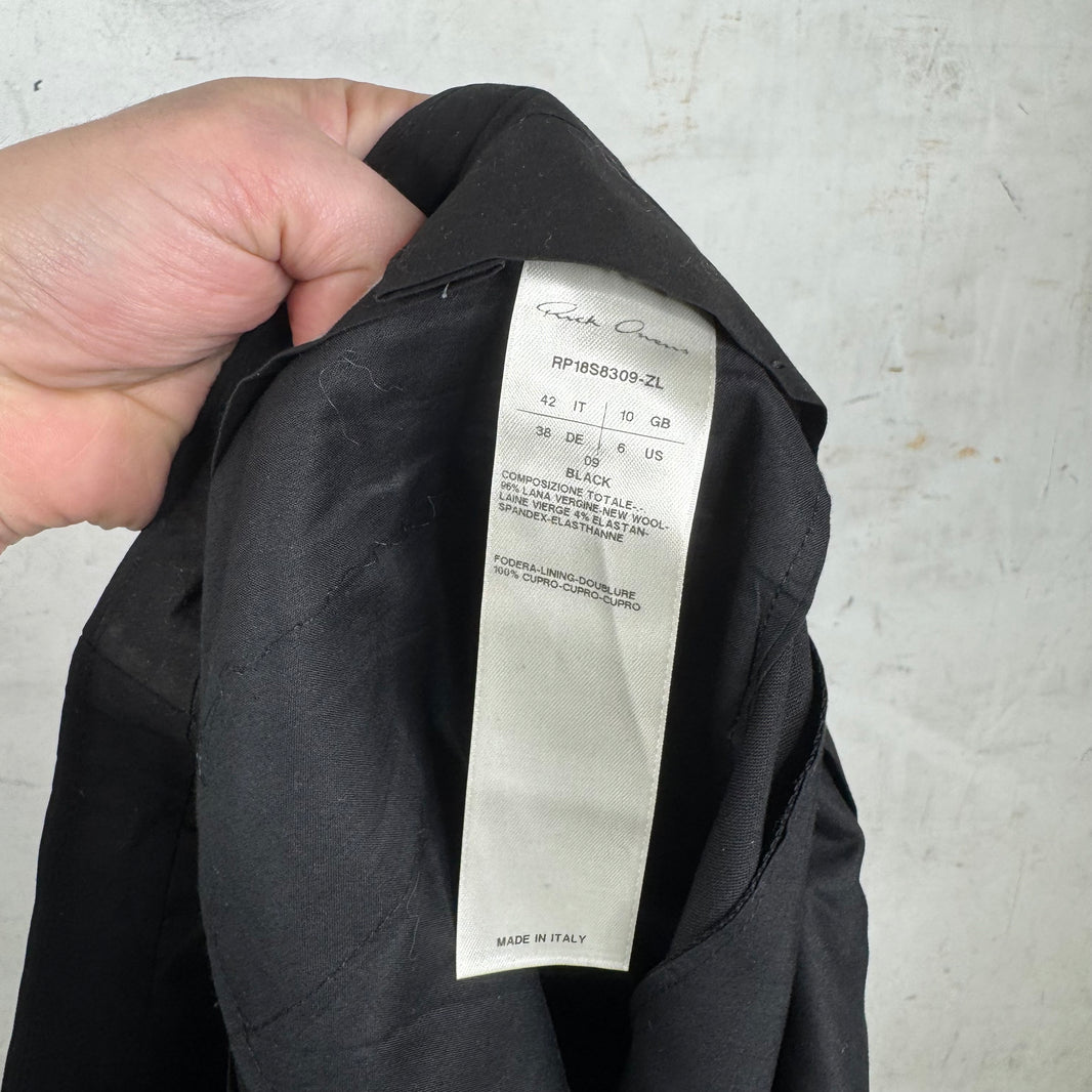 Rick Owens 3/4 Length Black Trousers