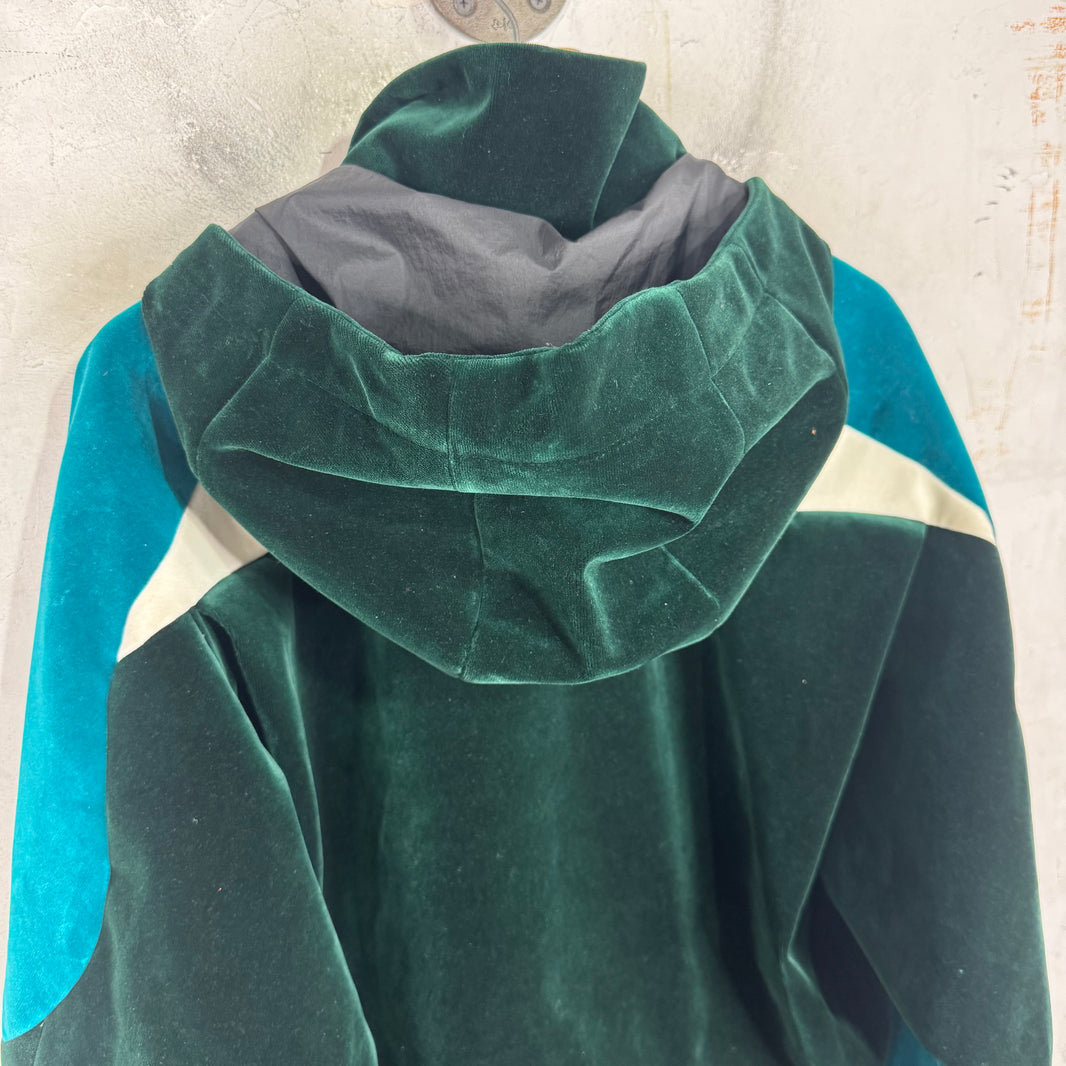 Louis Vuitton Velvet Hooded Trucker Jacket