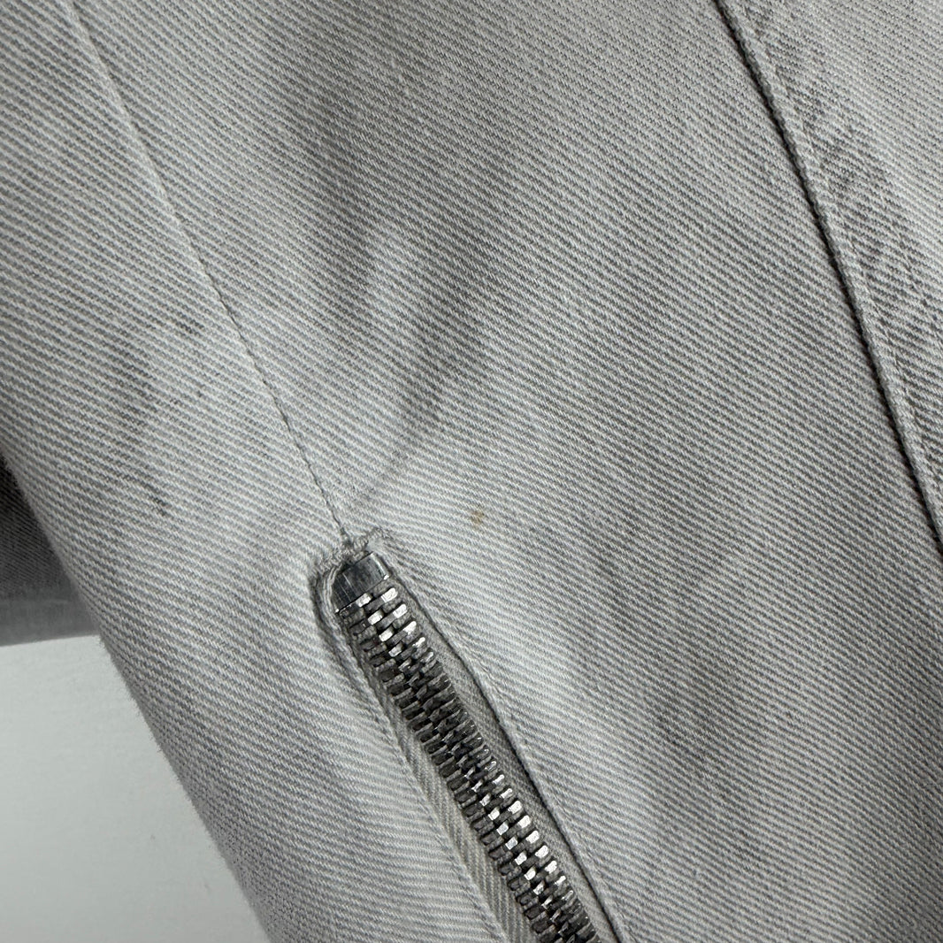 Pierre Balmain Gray Biker Denim Jeans