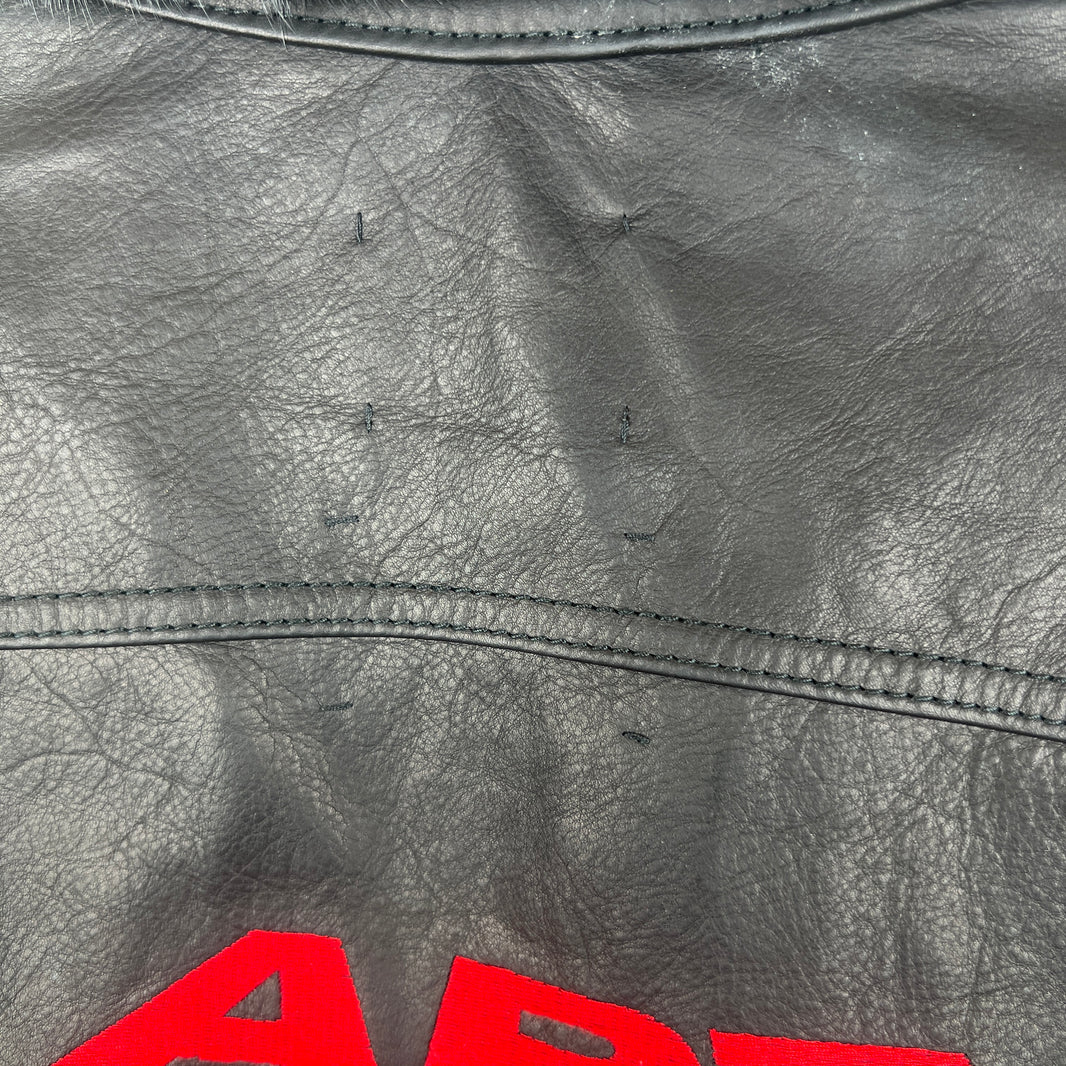 Gallery Dept Calf Hair Embroidered Leather Jacket