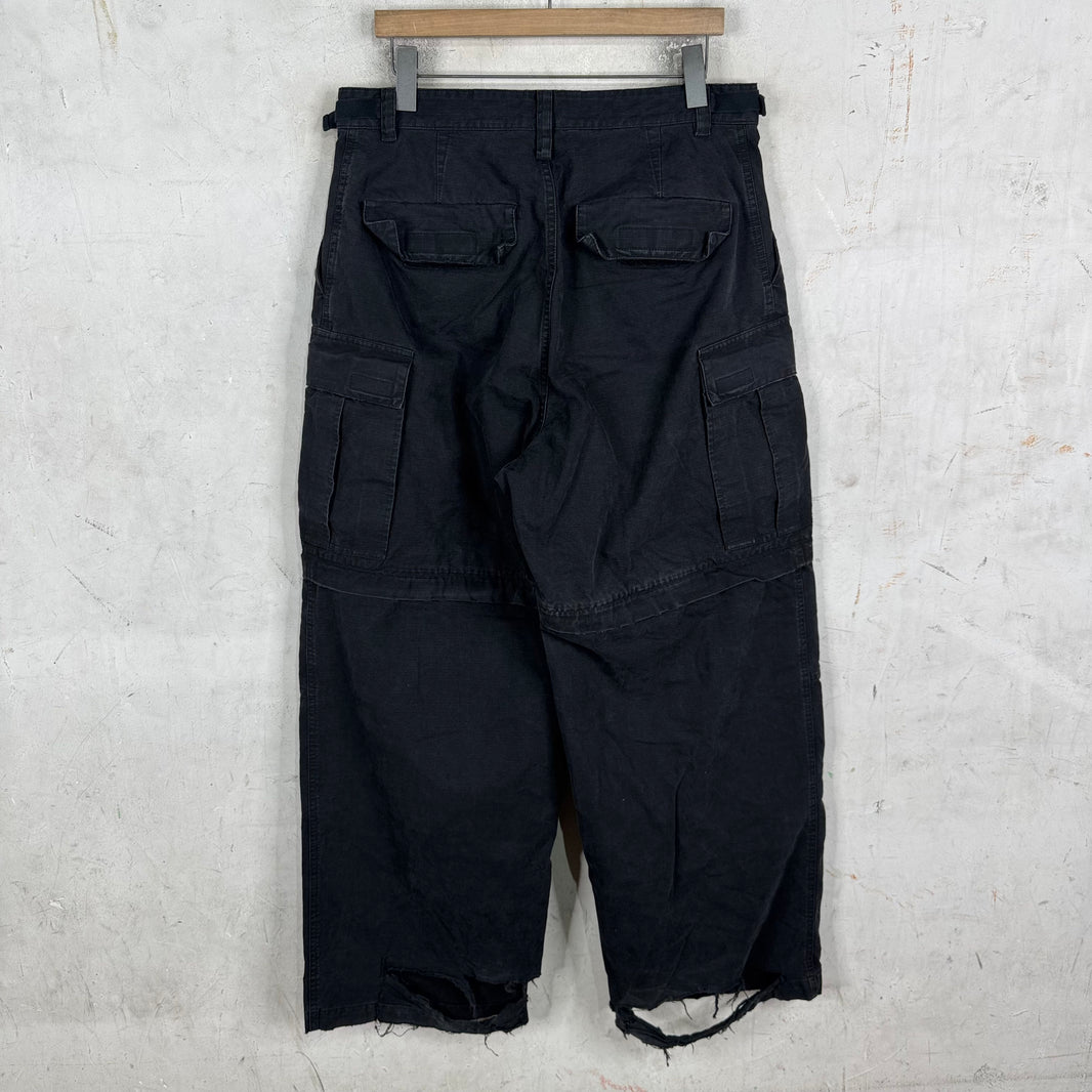 Balenciaga Distressed Ripstop Cargos