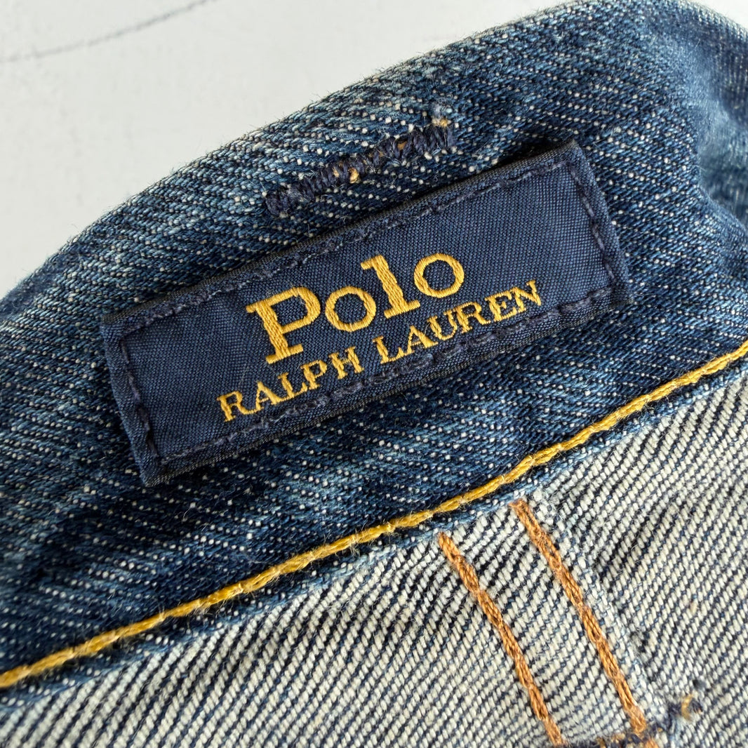 Polo Ralph Lauren Red Paisley Patchwork Jeans
