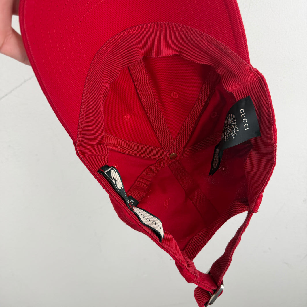 Gucci NY Yankees Red Butterfly Hat