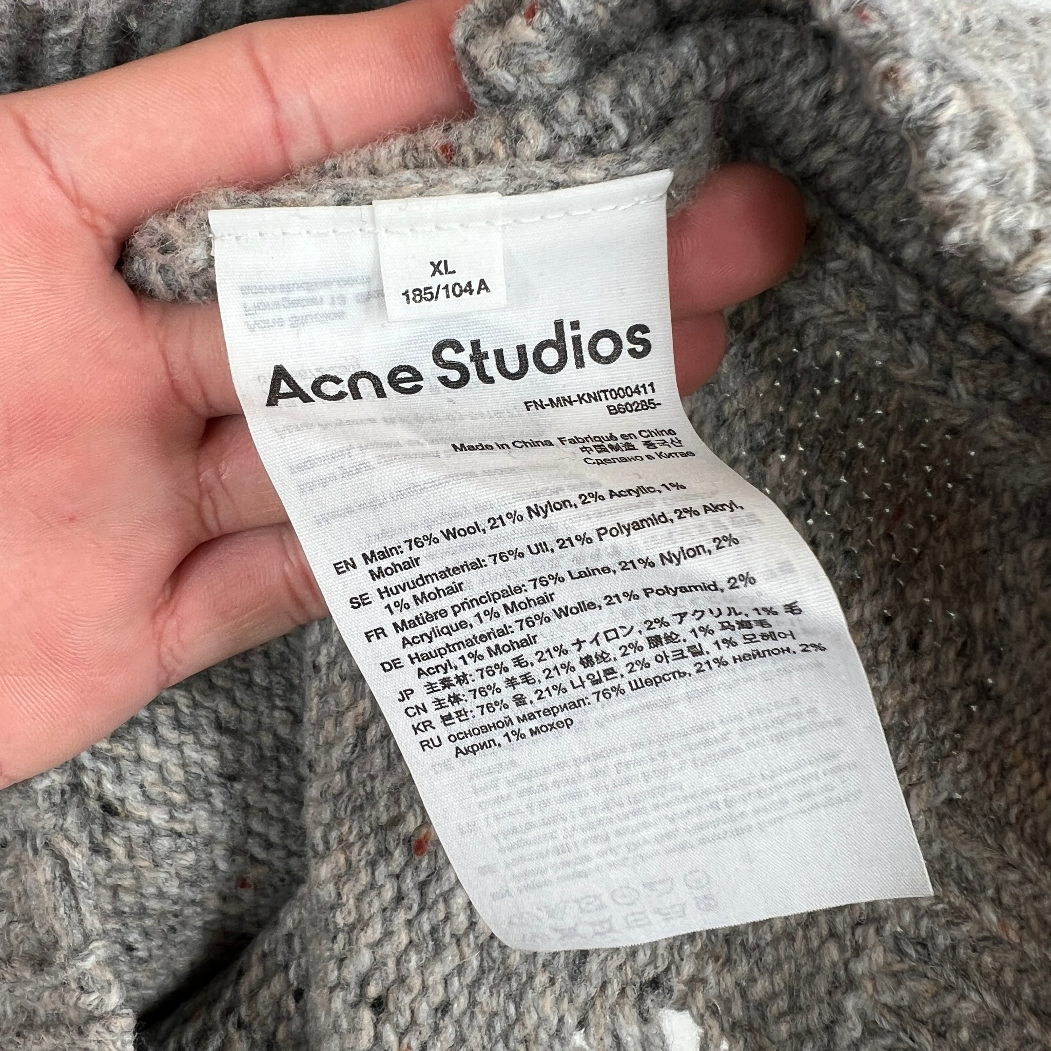 Acne Studios Floral Knit Sweater