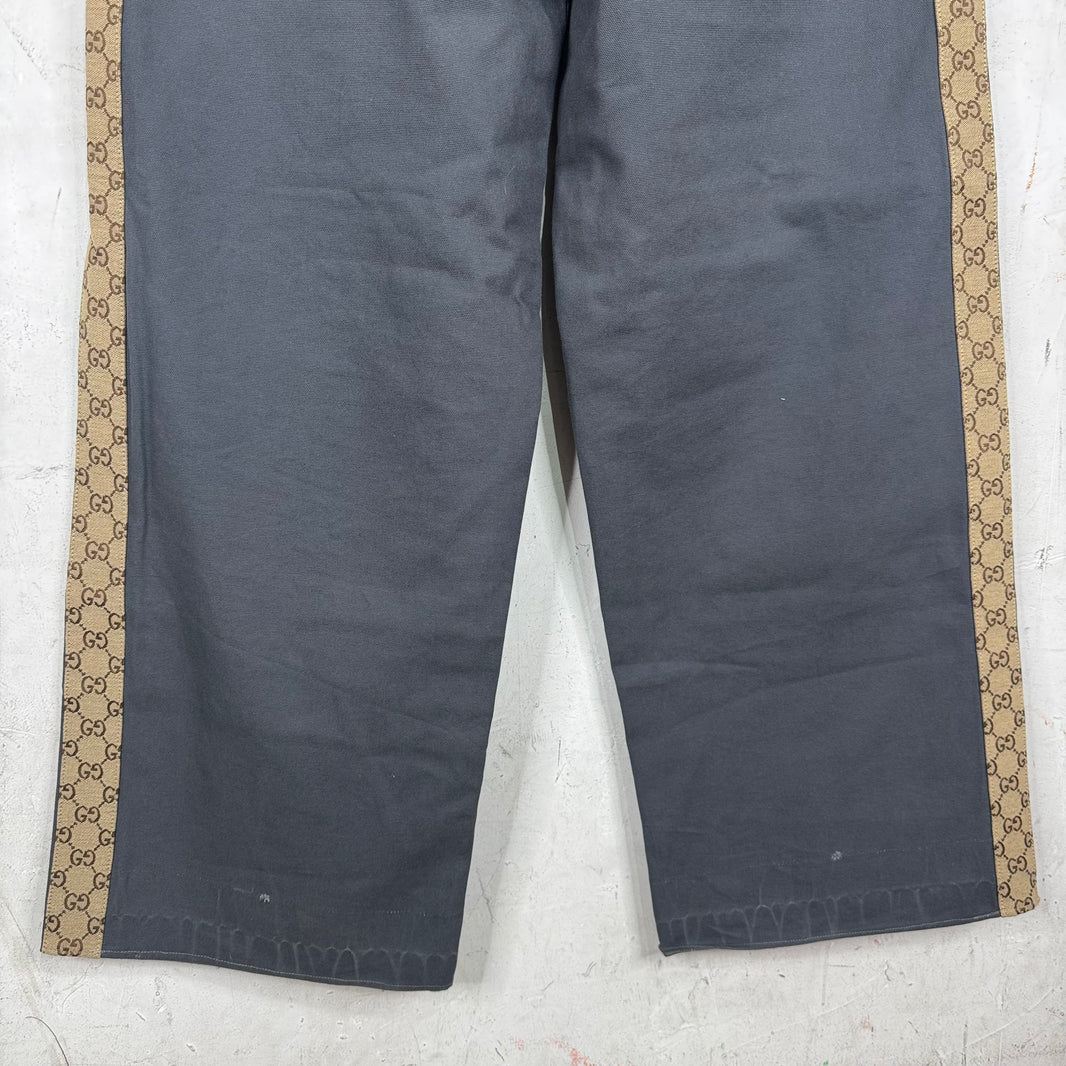 Gucci Reconstructed Canvas Monogram Pants