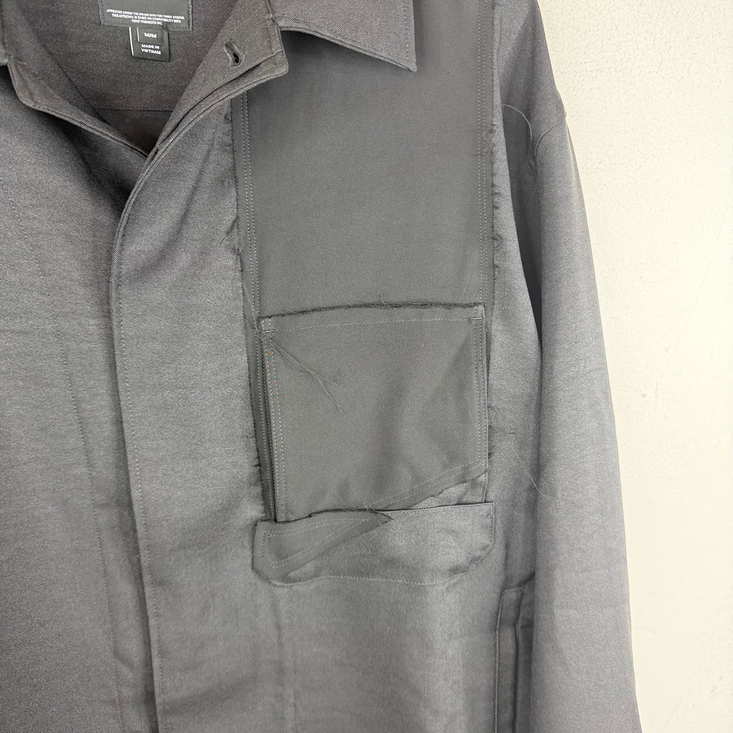 Y-3 Black Distressed Coaches Jacket