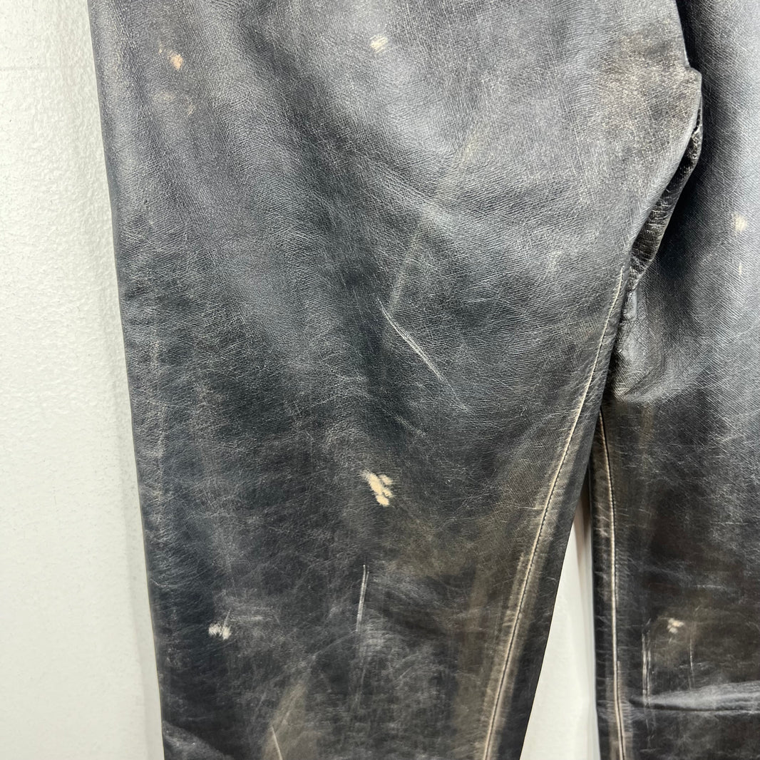 424 Leather Double Knee Trousers