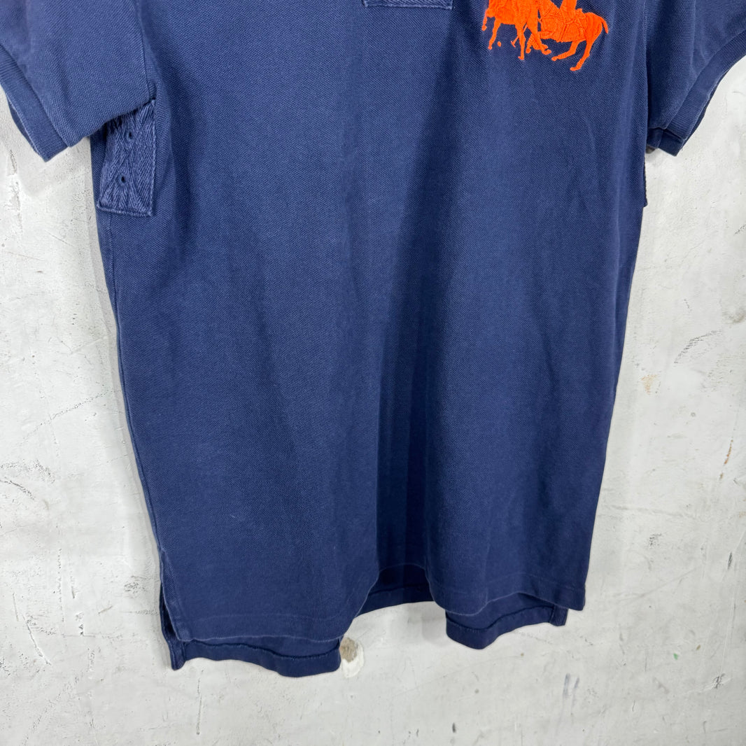 Ralph Lauren Navy Orange Horsemen Polo