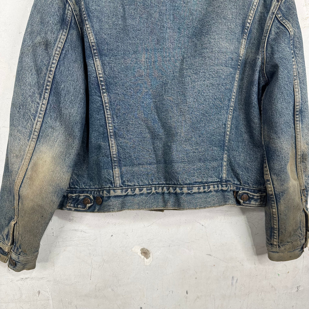 Vintage Levi's Wool Lined Distressed Denim Jacket