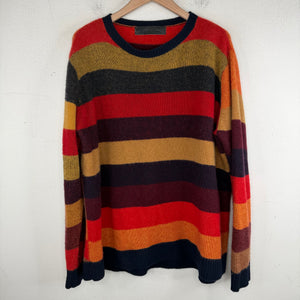 Elder Statesman Red/Orange/Black Cashmere Sweater
