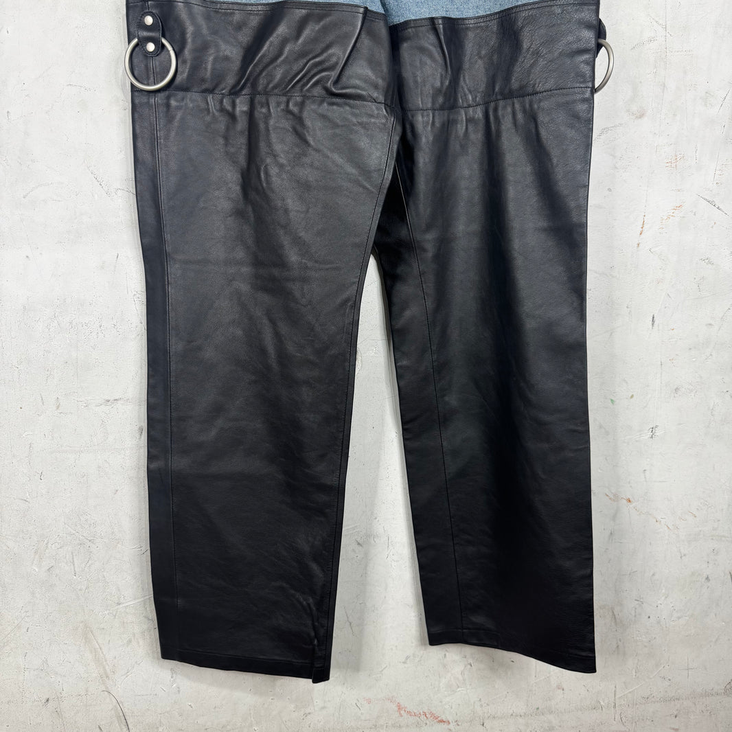 Project GR Leather Wader Jeans