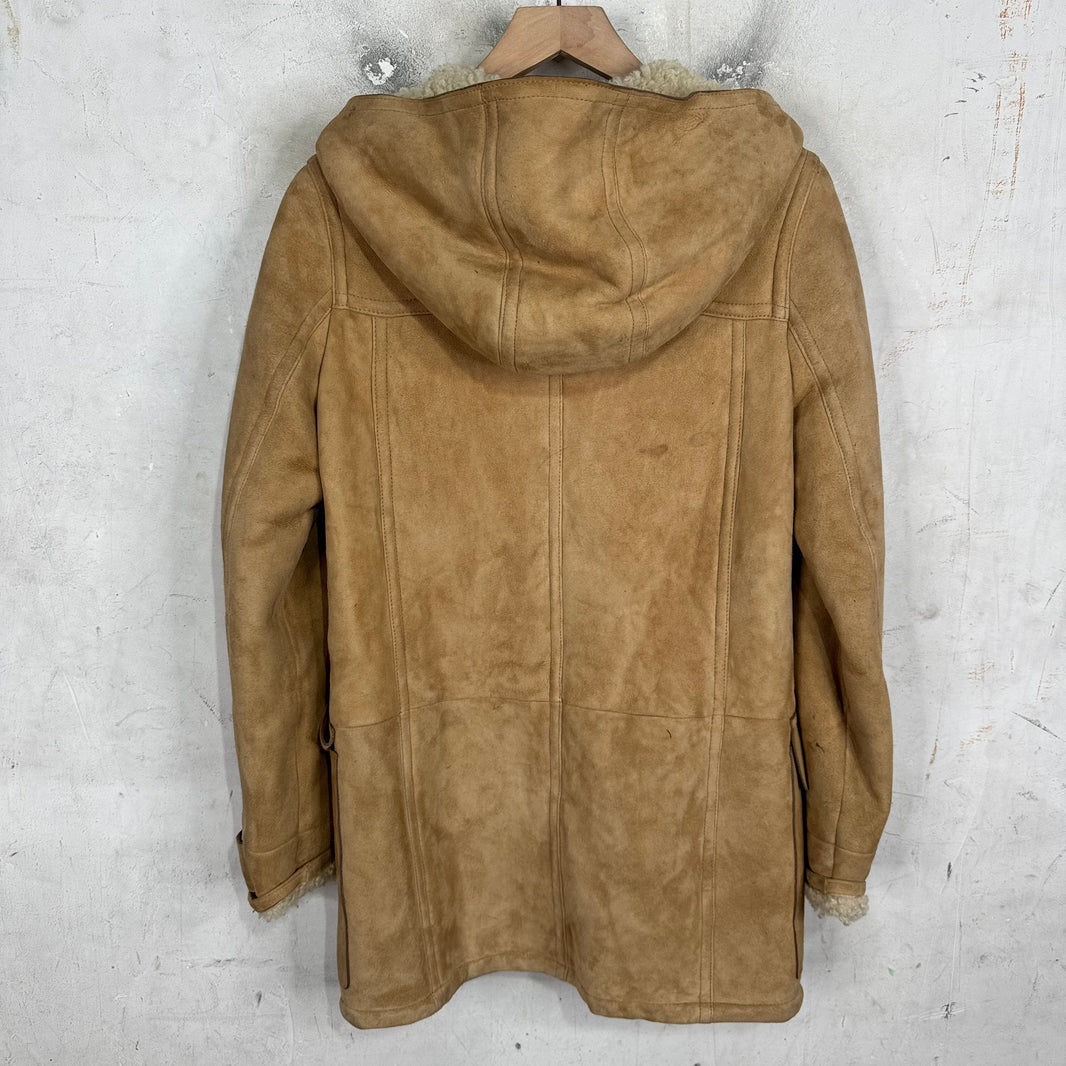 Gucci Shearling Hooded Duffle Coat
