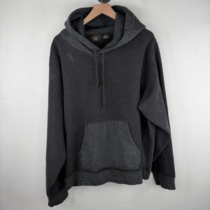 RRL Heather Black Pullover Hoodie