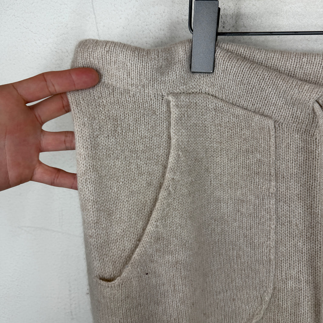 The Elder Statesman Beige Cashmere Lounge Pants