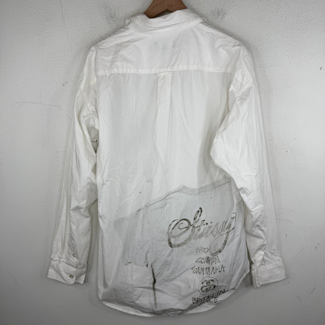 Stussy T-Shirt Print Button Up Shirt
