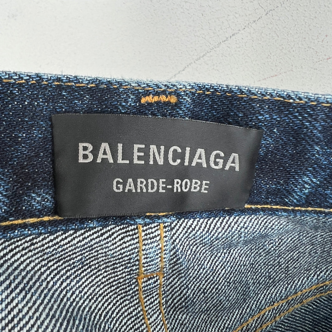 Balenciaga Garde Robe Heavy Denim Jeans