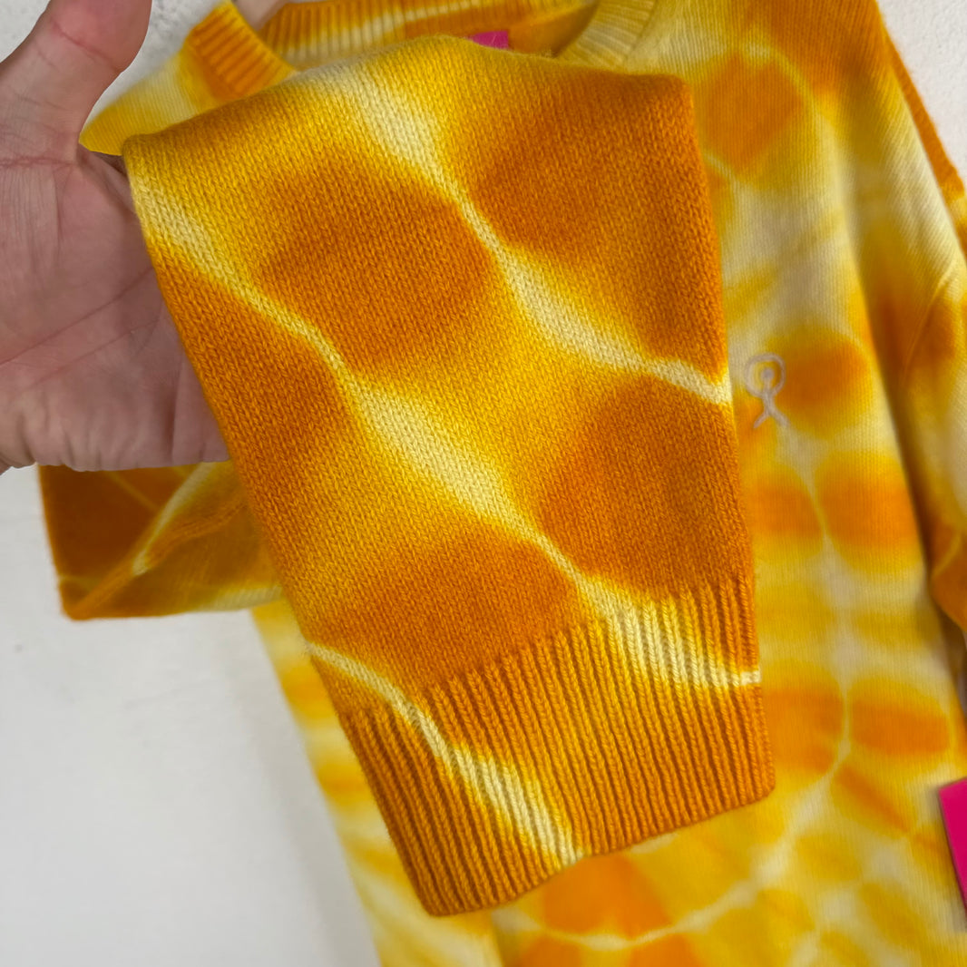 Elder Statesman Yellow Tie-Dye Sweater