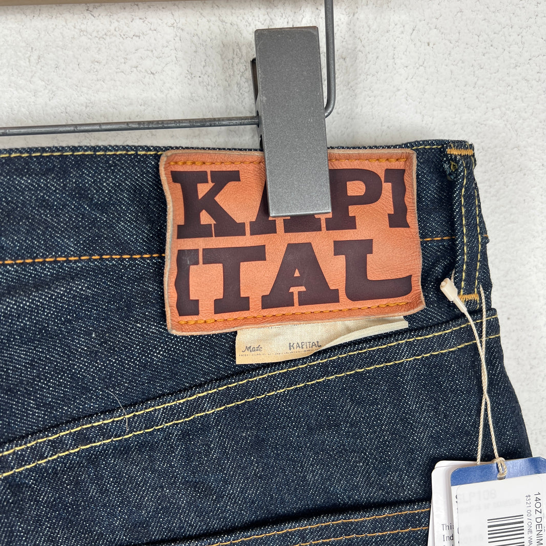 Kapital Blue Flared Denim Jeans