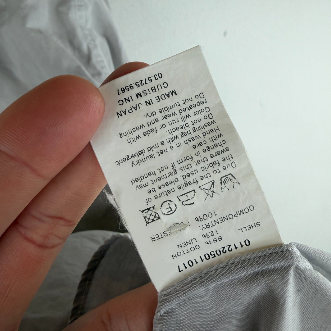 Visvim Gray Felt Detail Button Up Shirt