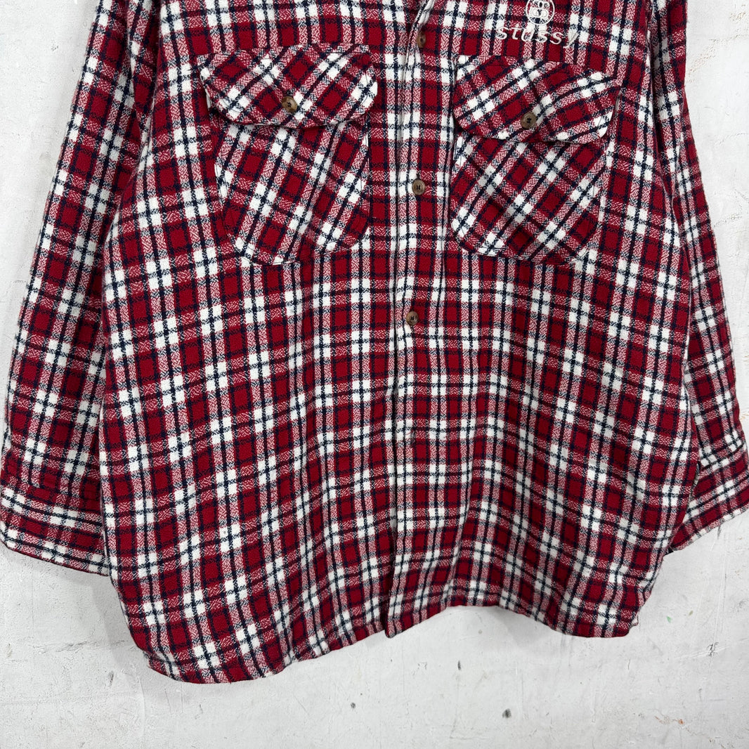 Stussy 90's Quilted Plaid Flannel