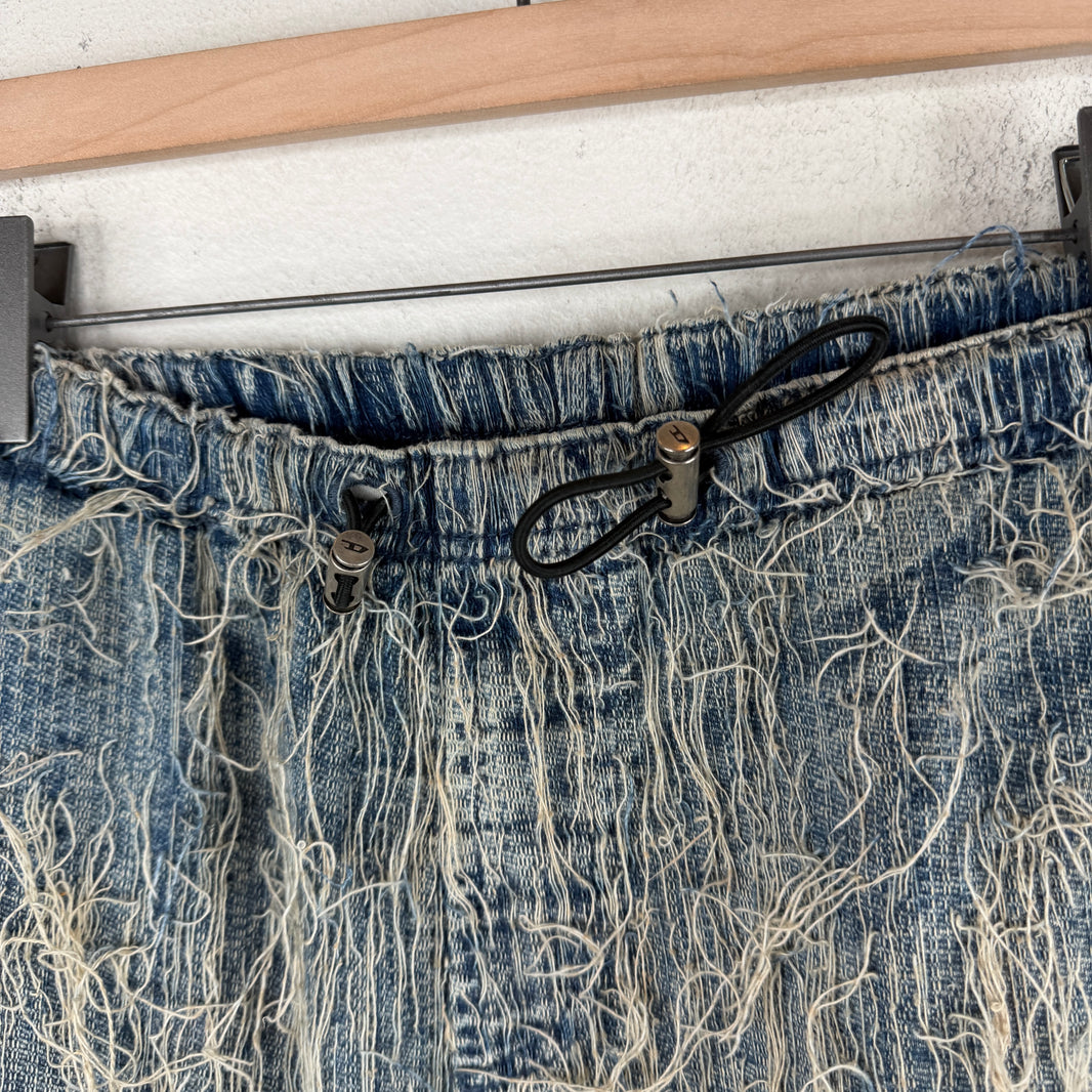 Diesel D-Marshall Frayed Denim Jeans