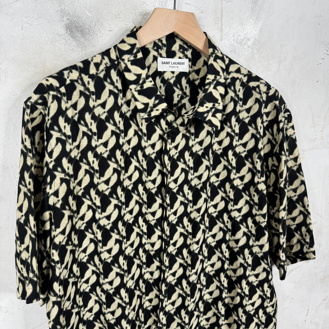 Saint Laurent Pattenred SS Viscose Shirt