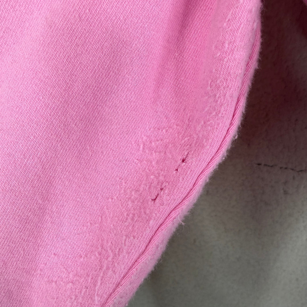 Balenciaga No Logo Pink Zip-Up Hoodie