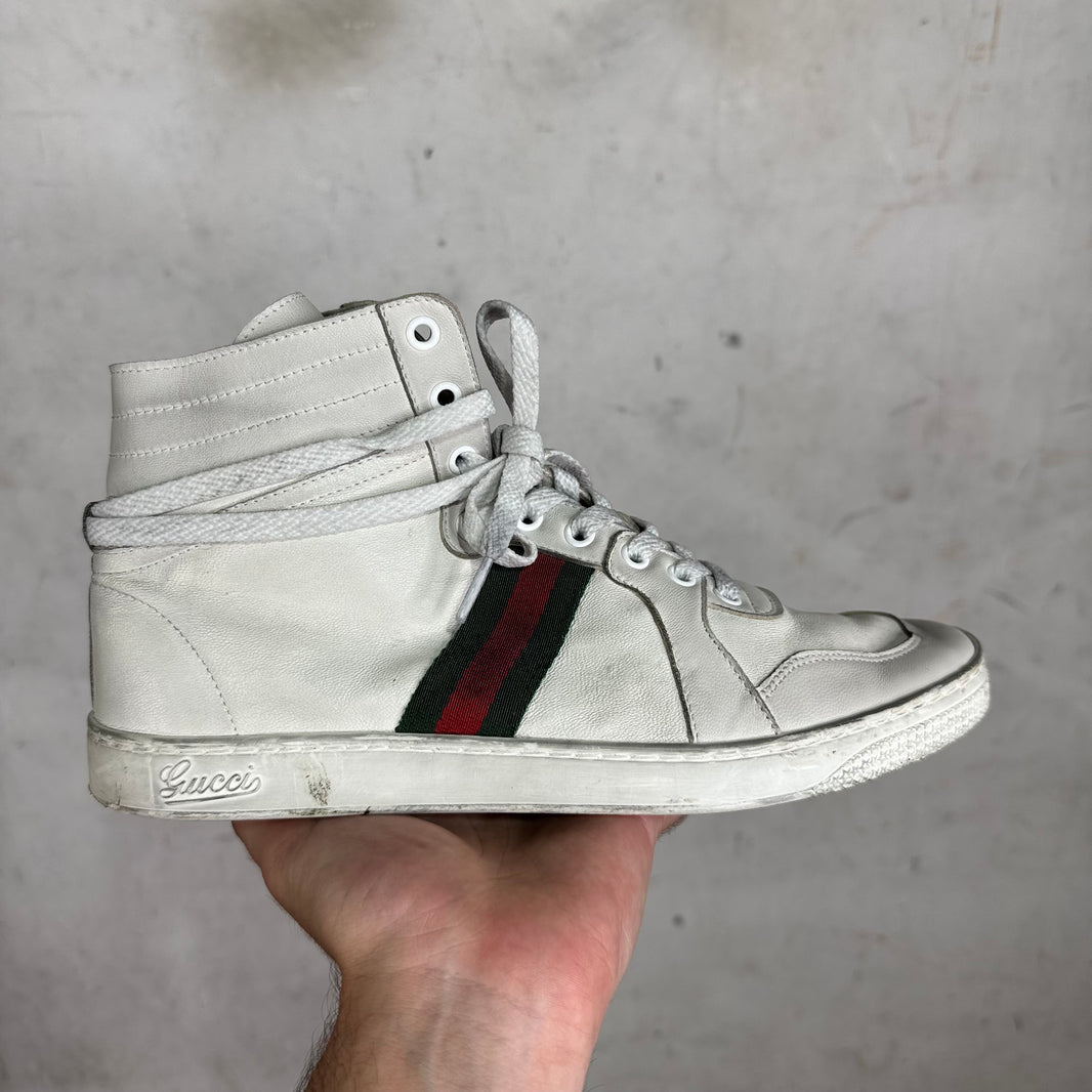 Gucci High Top Stretch Sneakers