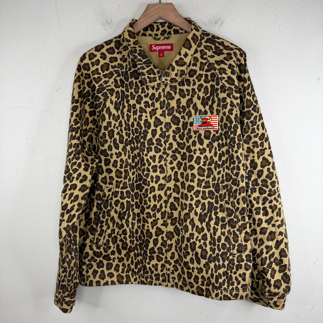 Supreme Toy Machine Leopard Harrington Jacket