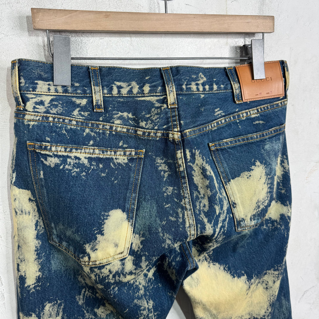Gucci Studded Bleach Jeans