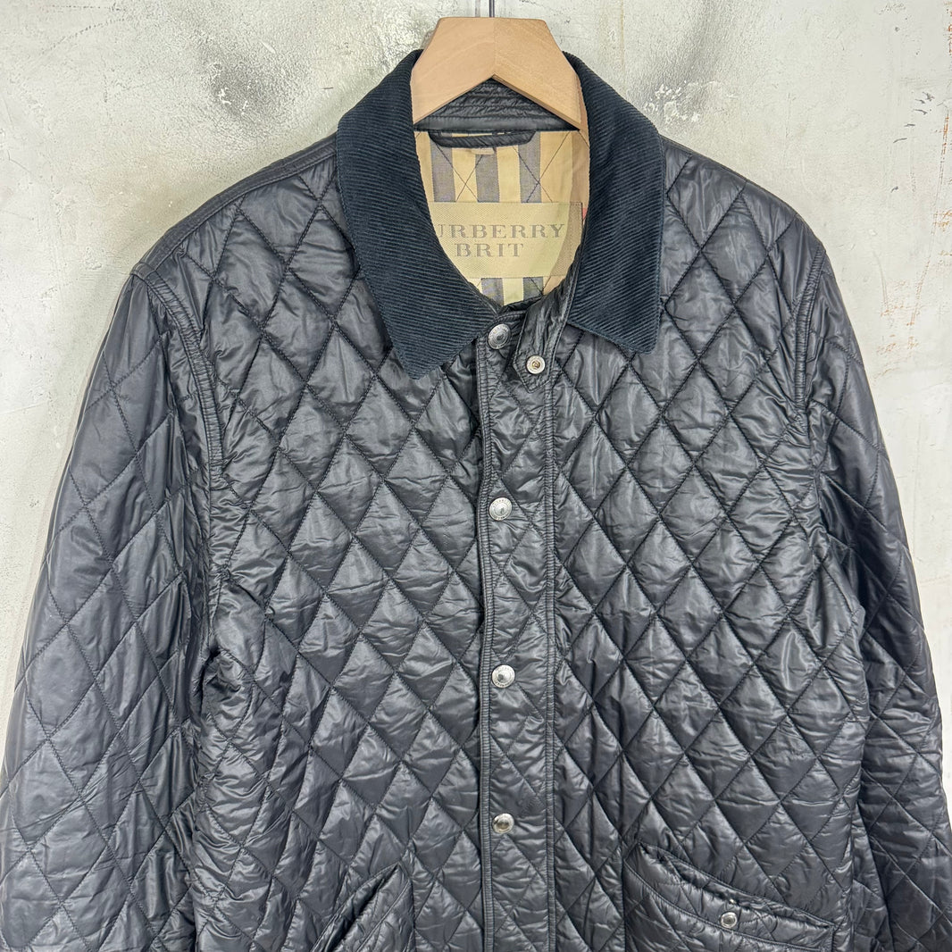 Burberry Quilted Cord Collar Jacket