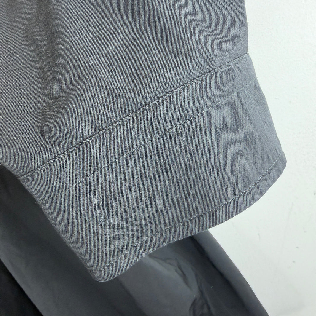 Balenciaga Layered Wool Button Up LS Shirt